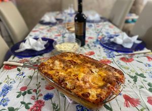 Foto di Lasagne funghi e salsiccia