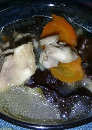 Foto resep Sup ayam jamur kuping