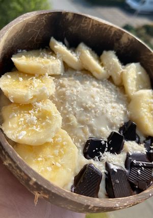 Kókuszos zabkása recept fotója