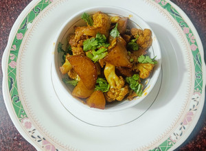 A picture of Aloo Gobhi fry.