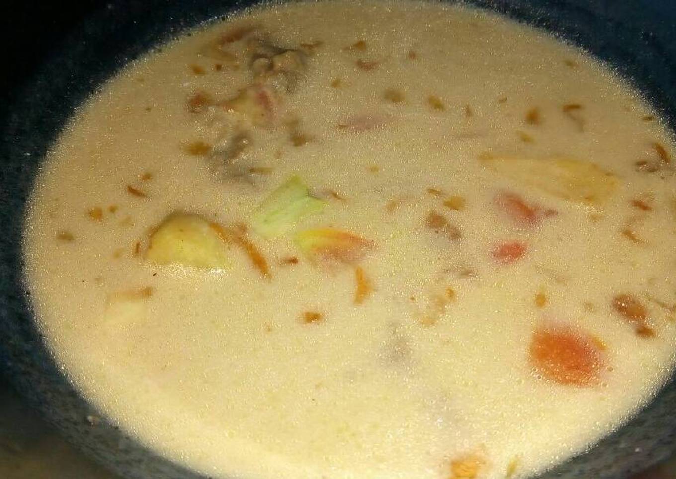 Soto Betawi ala kadarnya (no susu)