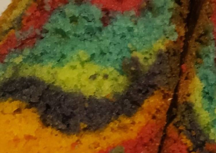 Steps to Make Favorite Rainbow dessert cake