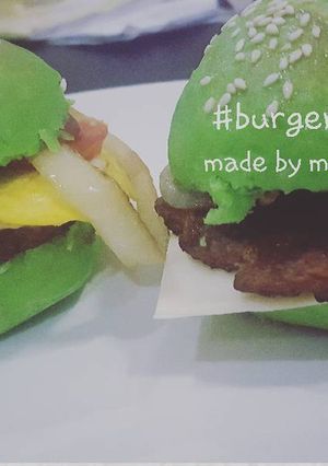 Foto resep Burger pandan