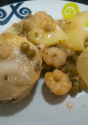 Una foto de Merluza en salsa verde