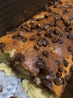 A picture of Chocolate chip banana loaf bread (moist).