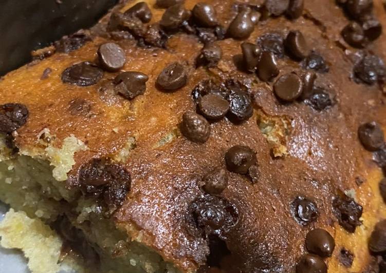 Recipe of Ultimate Chocolate chip banana loaf bread (moist)