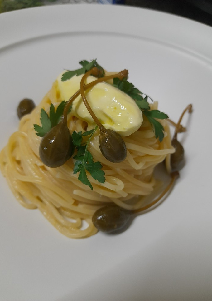 Una foto de Spaghetti del cornuto