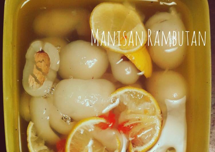 Manisan/Asinan Rambutan mudah