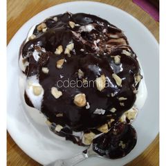 Chocolate ganache without chocolate and sugar A picture of Chocolate ganache without chocolate and sugar.