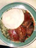 Ilase (Ewedu with melon) with semo
