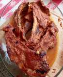Costillar de cordero en salsa barbacoa casera
