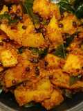 Magai pachadi (raw mango pickle small pieces)