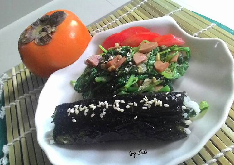 Mini Kimbap Bayam