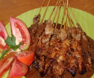 Resep mudah Sate Ayam Madura panggang Teflon Mantul Banget