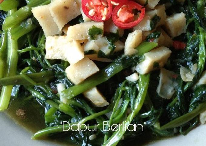 Bagaimana Menyiapkan Tumis kangkung pedas, Sempurna