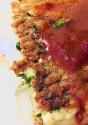 Una foto de Tortitas de cilantro con queso
