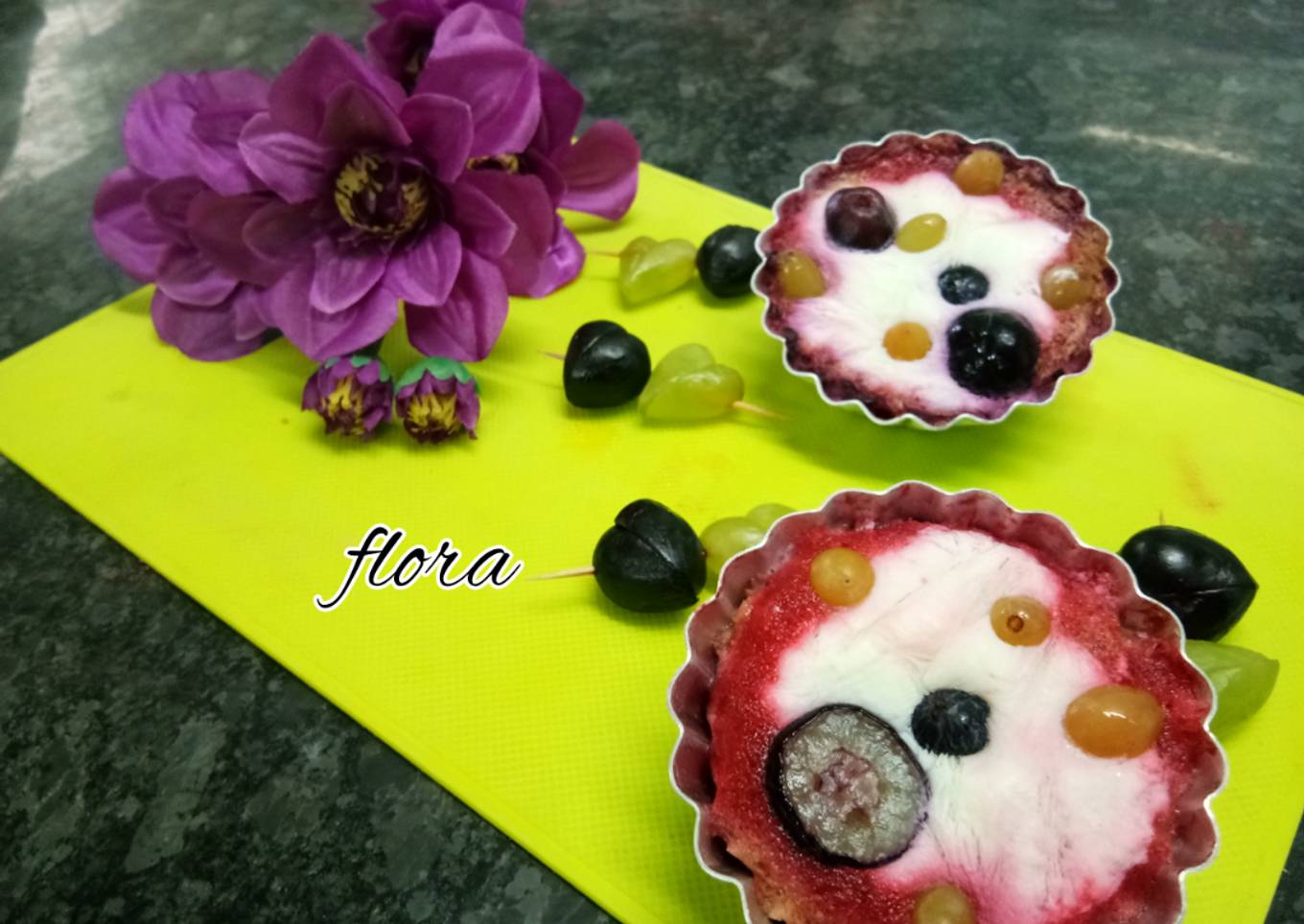 Fruit Mousse With curd