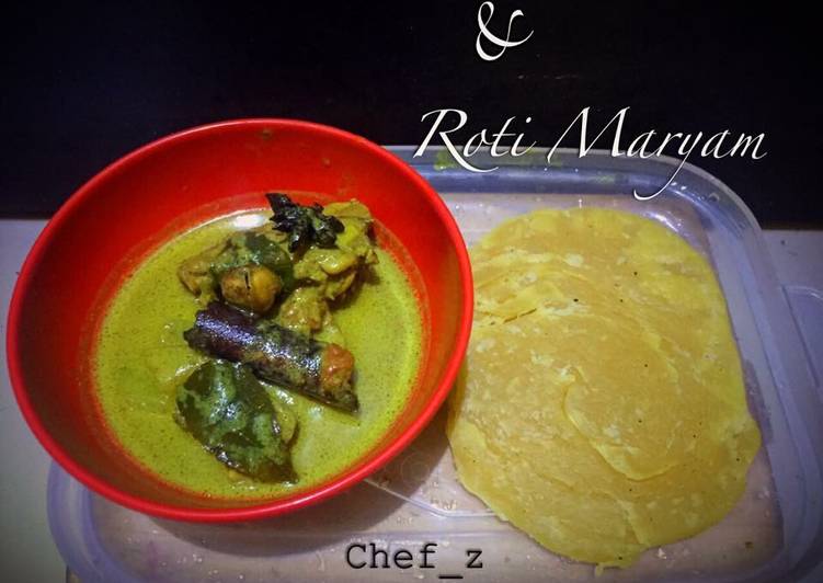 Kare Ayam dan Roti Maryam
