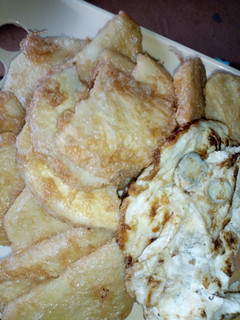 A picture of Yam and egg.