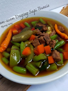 Foto resep Asem-asem Daging Sapi Buncis