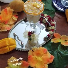 No bake mango dessert A picture of No bake mango dessert.