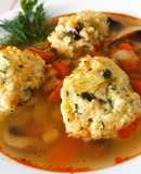 Sajtos, rizsgombóc 🍲leves