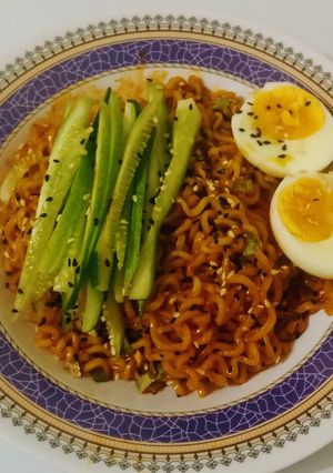 Foto resep Bibimmyeon Instant Noodle / Bibim Ramyeon