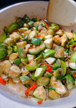 Foto resep Tumis terong bulat