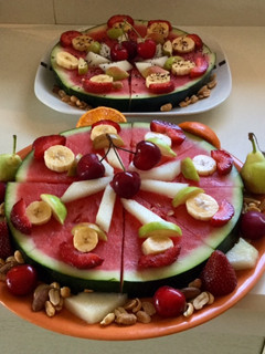 Una foto de Pizza de fruta