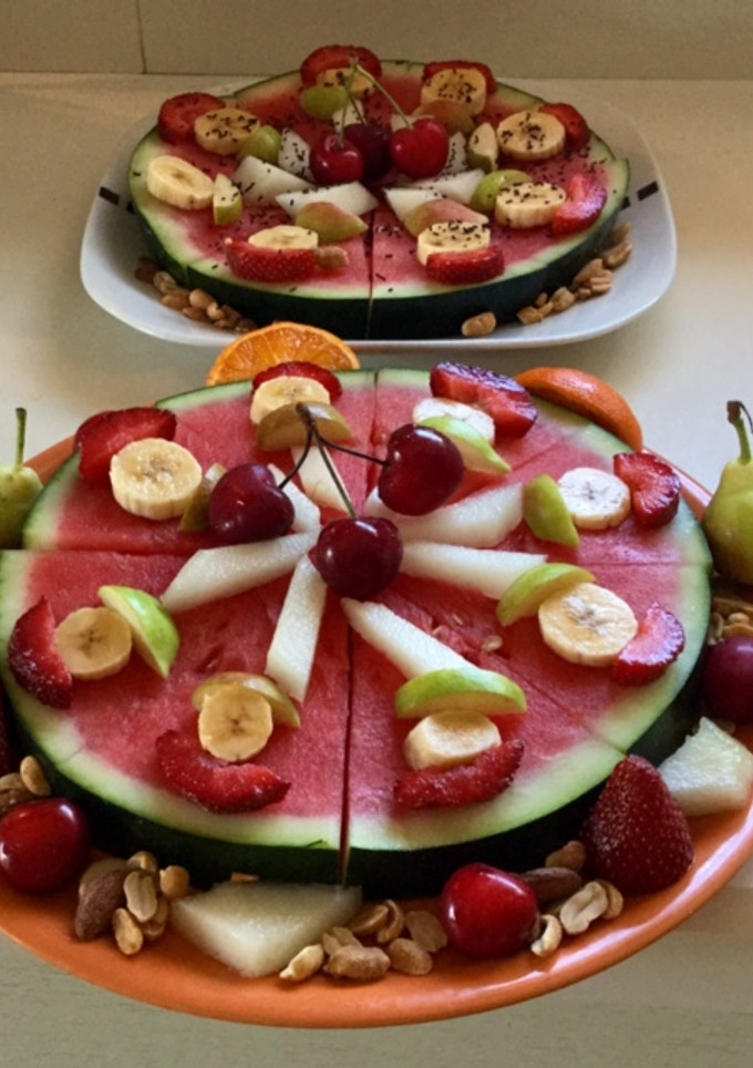 Una foto de Pizza de fruta