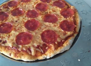 Una foto de Pizza de peperoni