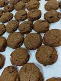 Coffee coconut chocolate chip cookies