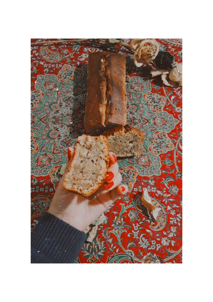 عکسی از دستور نان موز و گردو "امریکا"