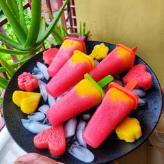 A picture of Watermelon Popsicles.