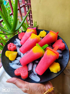 A picture of Watermelon Popsicles.