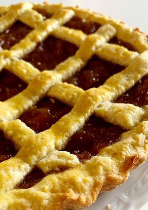 Una foto de Pastafrola de membrillo