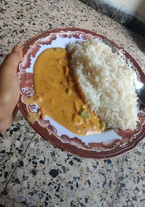 صورة لوصفة دجاج بالكاري