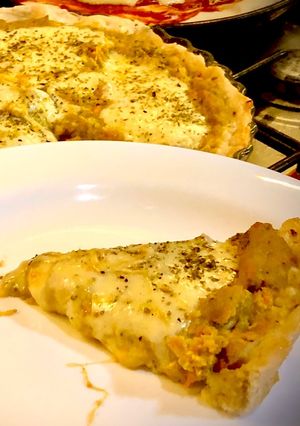 Una foto de Pizza de brócoli