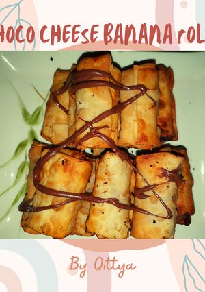 Foto resep Choco cheese banana rolls