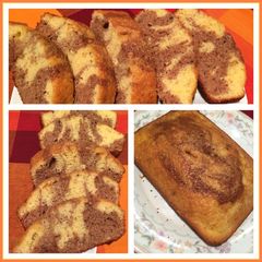 Orange Chocolate marble cake A picture of Orange Chocolate marble cake.