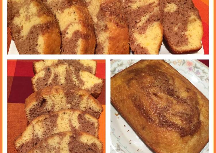 Step-by-Step Guide to Make Quick Orange Chocolate marble cake