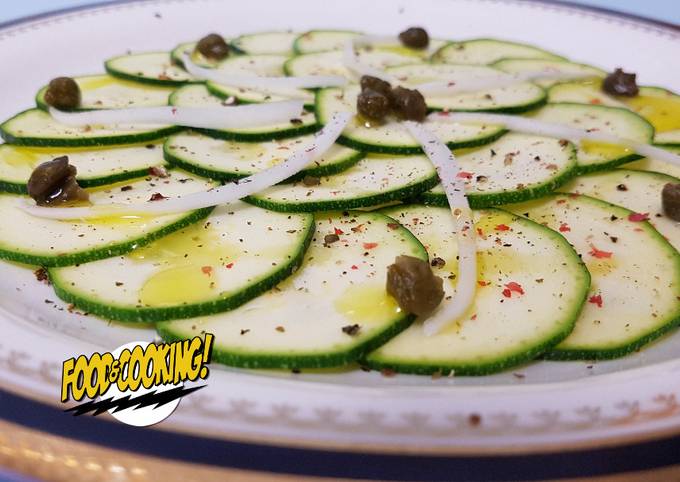 Zucchini Carpaccio Receta de FOOD&amp;COOKING!- Cookpad
