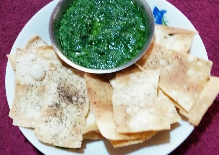 Recipe of Homemade Tortillas and Green Chutney | This is Recipe So Simple You Must Try Now !!