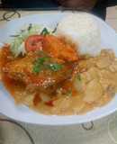Pallares con estofado de pollo