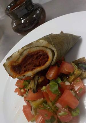 Una foto de Tamales de frijol y mumu