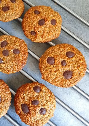 Une photo de Cookie banane et flocon d'avoine