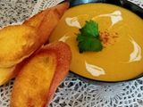 حساء العدس و اليقطين بمرق الدجاج