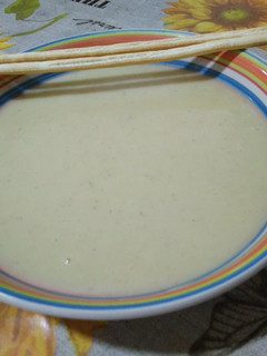 Una foto de Crema de repollo y patata con thermomix