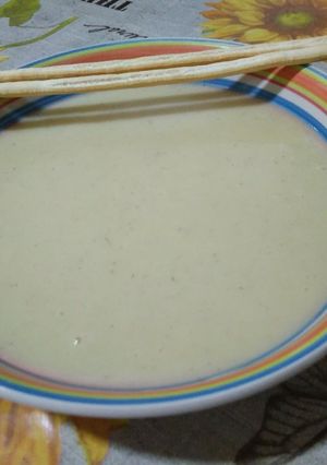 Una foto de Crema de repollo y patata con thermomix