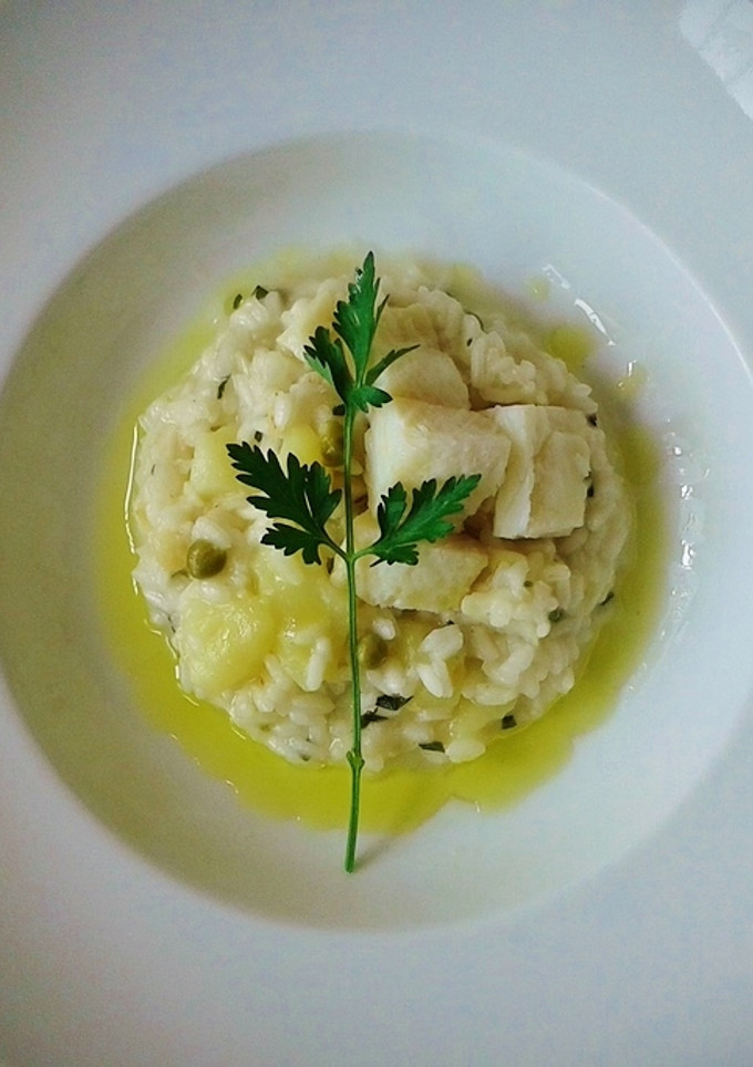 Una foto de Risotto de bacalao
